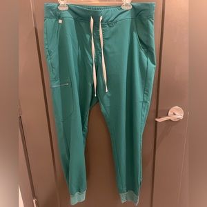 FIGS Hunter Green Zamora Jogger Scrub Pants